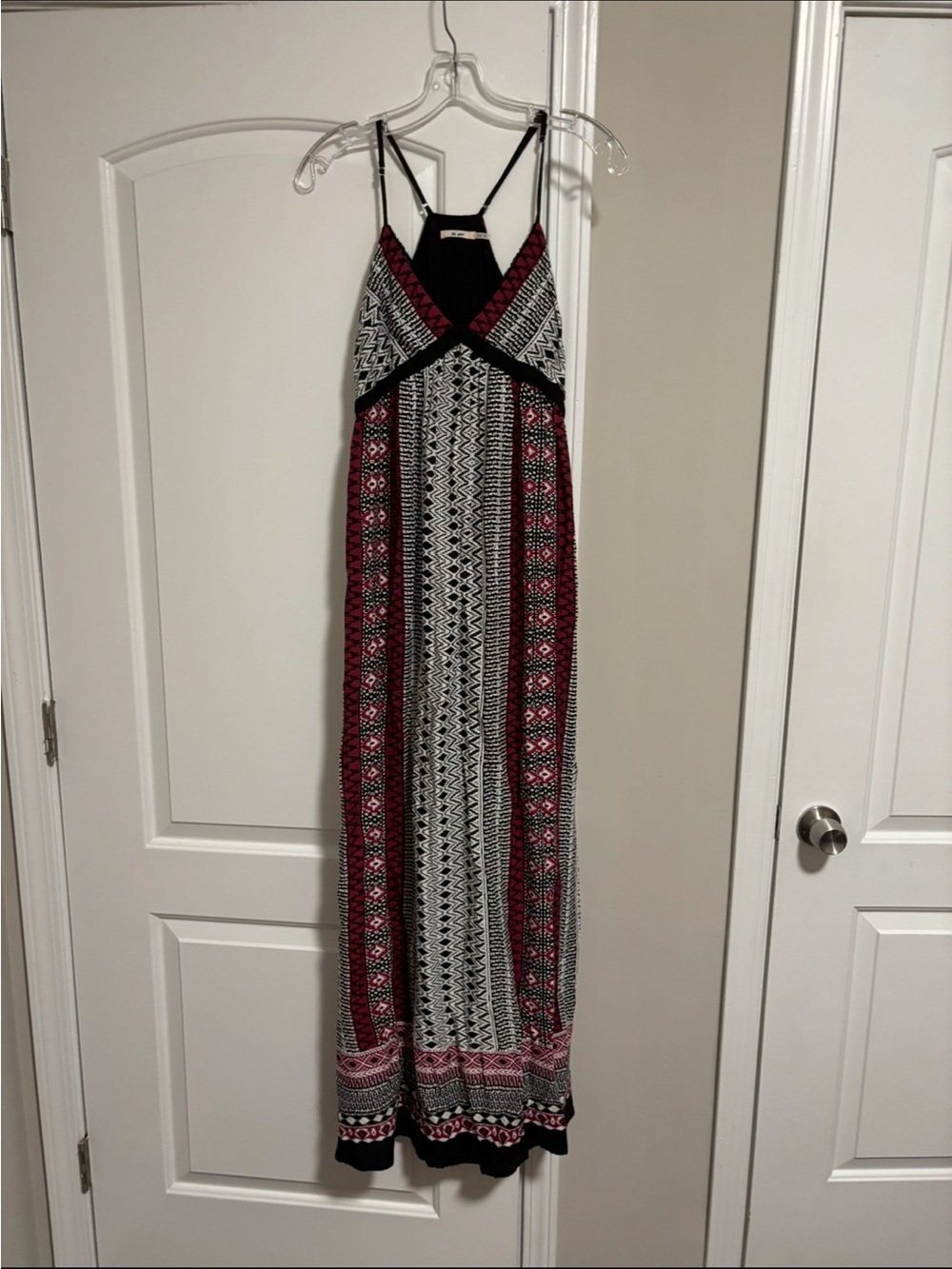 FRANCESCAS MI AMI, Geometric Pattern Maxi Dress, Size XS